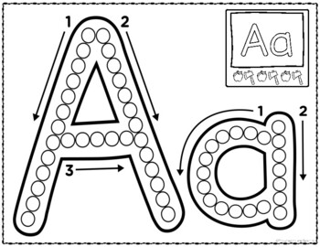 Dot It Letters (Aa-Zz) by Preschoolers and Sunshine | TpT