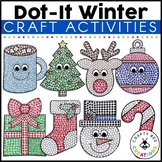 Winter Q Tip Painting Craft Christmas Activity Kindergarte
