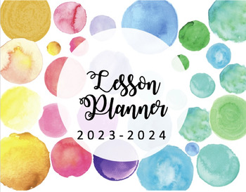 Preview of 2023-2024 Lesson Planner