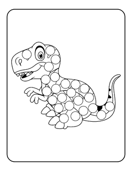 Dot Marker Activities | Dinosaur Dot Marker Printables for Do a Dot Markers