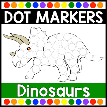 Dino-mite Fun: Dinosaurs Dot Markers & Coloring Book for Kids