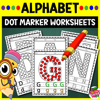 Preview of Dot Marker Alphabet | Build a Letter Worksheets