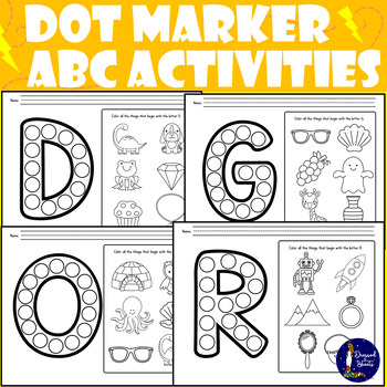 Preview of Dot Marker BUNDLE Kinder Practice
