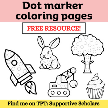 Preview of Dot Marker Coloring Pages