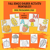 Dot Marker Coloring Sheets, Preschool Fall Printables, Pre