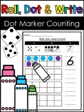 Dot Marker Counting - roll, dot, and write