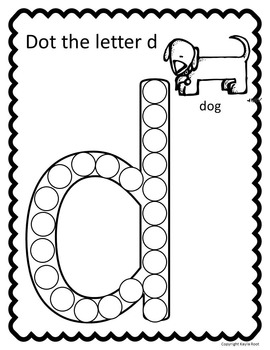 Dot Marker Letters- Lowercase by The Chalkboard Garden | TpT