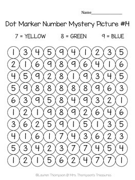 Letters & Numbers Bundle Dot Marker Activities  Dot marker activities, Dot  markers, Mystery pictures