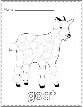 Farm Animals Dot Markers Activity Book : Art Paint Daubers Kids