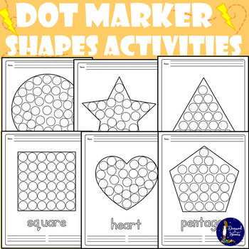 Preview of Dot Marker Shapes Activities