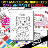 2D Shapes Coloring Pages Dot Markers -Bingo Daubers For Kids Math Activity