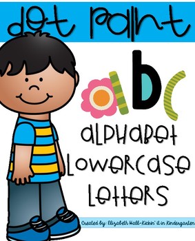 Preview of Dot Paint Alphabet {Lowercase Letters}