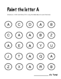 Dot Paint: letter A