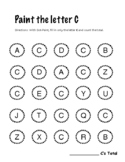 Dot Paint: letter C