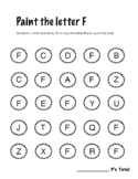 Dot Paint: letter F