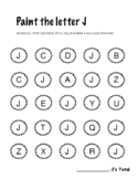 Dot Paint: letter J