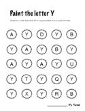 Dot Paint: letter Y