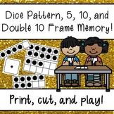 Dice Pattern, 5 Frame, 10 Frame, & Double 10 Frame Memory 