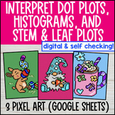 Dot Plots, Histograms, Stem-and-Leaf Plots Digital Pixel A