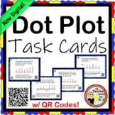 Dot Plots Task Cards w/ QR Codes NOW Digital!