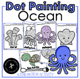 Dot Q-tip Painting Ocean