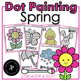 Dot Q-tip Painting Spring A Fine Motor Activity