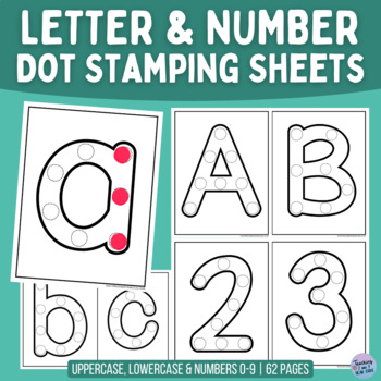 Lakeshore Uppercase Alphabet & Number Dough Stampers