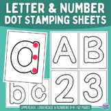 Dot Stamping Sheets: Alphabet and Numbers