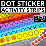 Dot Sticker Marker Printable Fine Motor Hole Punch Strips 