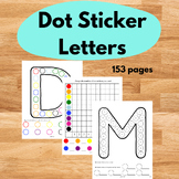 Dot Sticker Do-A-Dot Letter Decoding Math Game, Number Rec