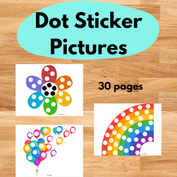 Preview of Dot Sticker Do-A-Dot Picture, Color Recognition Matching Fine Motor Skills