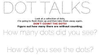 Preview of Dot Talks Resource