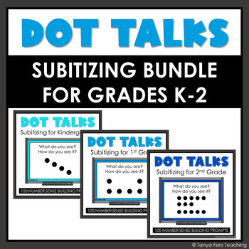 Preview of Dot Talks Subitizing Number Sense Fact Fluency Number Talks (Grades K-2 Bundle)