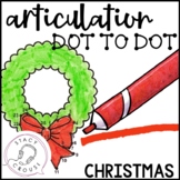 Christmas Dot To Dot Articulation Activity Printable or No Print