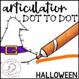 Halloween Dot To Dot Articulation Activity Printable or No Print
