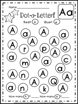 Dot-a-Dot Letters by Salandra Grice | Teachers Pay Teachers