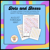Dot-and-Box Speech Therapy - 10 themed, open-ended worksheets