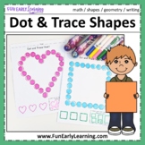 Dot and Trace Shapes - No Prep Interactive Worksheets