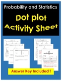 Dot plot Activity Sheet/Worksheet/Quiz| Quantitative data|