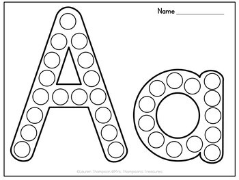 Dot the Alphabet - Letter & Sound Recognition Printable and Google Slides™