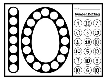 Dot the Number by Keeping it Captivating | Teachers Pay Teachers