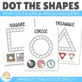 Dot the Shapes Activity Pack, Preschool Do-A-Dots Workshee
