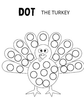 Dot Markers Turkeys: Thanksgiving and Fall Easy Guided Big Dots