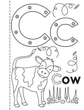 Dot-to-Dot Alphabet Book Activity Coloring Pages by Mary ...