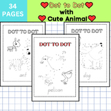 Dot to Dot Connect the Dots Animals