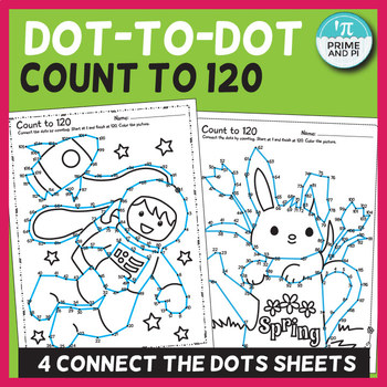 Preview of Dot to Dot / Connect the Dots Count to 120