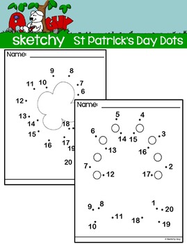 Dot to Dot / Connect the Dots 1 - 20 - ST PATRICK'S DAY by ...