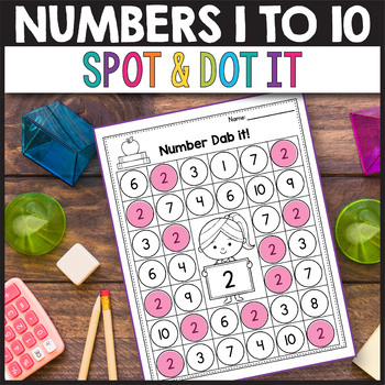 Preview of Dot to Dot Counting Numbers 1 10 Number Search Activity