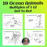 Dot to Dot Skip Counting Ocean Animals Multiples of 2,3,4,