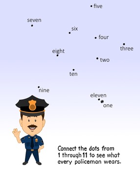 Preview of Dot-to-Dot with policeman